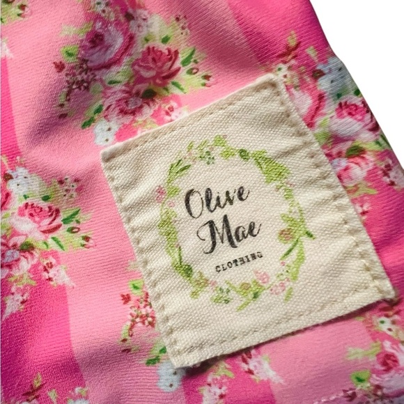 Olive Mae Baby Girl Floral Blue and Pink Swimsuit Size 18 Months - Picture 5 of 7